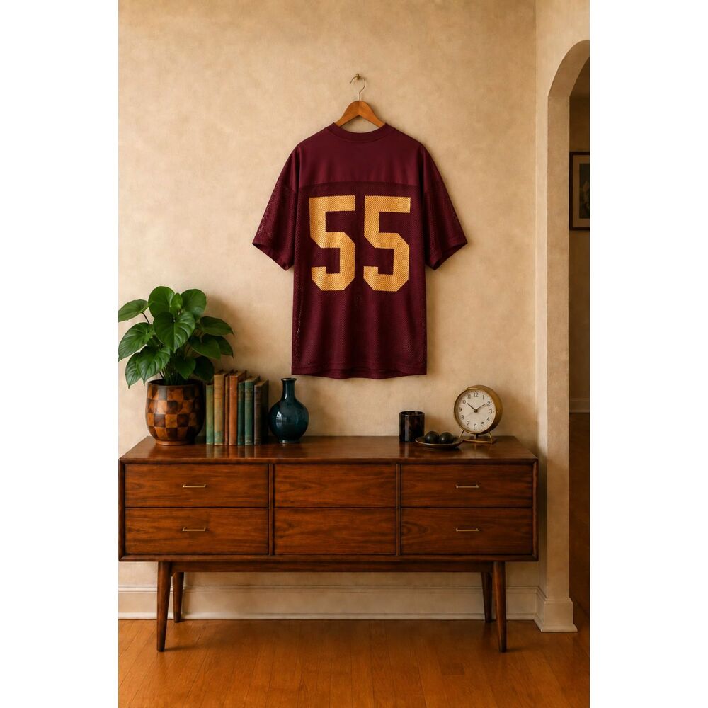 Vintage Russell Athletic Men Size XL Mesh Practice Jersey #55 Y2K